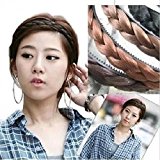 #4: 自然なカラーで使いやすい かわいい 三つ編み カチューシャ 3色セット