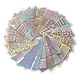 #10: Demiawaking ネイル用装飾　可愛いネイル飾り　テープ ネイル パーツ ネイルーシール 今年流行ネイティブ柄ネイルステッカー　24枚セット