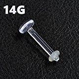 #8: リテイナー/リテーナー 【14G/1.6mm】（透明ピアス/シークレットピアス/クリアピアス/軟骨ピアス　ラブレット プラグ （ボディピアス/ボディーピアス)