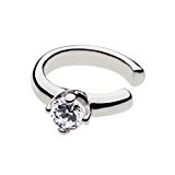 #6: 【セノーテ】 cenote e0242 【シルバーアクセサリー】 ベビーシルバーイヤーカフ ホワイトジルコニア