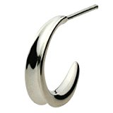 #8: 【セノーテ】 cenote e0401 【シルバーアクセサリー】 シャープ逆甲丸フープピアス
