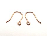 #9: K10 ＰＧ フックピアス-S 10金 ピンクゴールド ピアス金具 1ペア