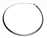 #3: T-jms サージカルステンレス オメガチョーカー ネックレス 銀色 (41センチ)