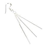 #8: ジナブリング (JINA BRING) シルバーピアス シルバー925 男女人気 ゆらゆら 3ステックチェーン ピアス 片耳販売 メンズ レディース