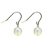 #6: Powerstones Labo (パワーストーンズ ラボ) 青い光浮かぶ ブルー ムーンストーン ピアス レディース チタン フック 金属アレルギー の方にも シンプル ゆれる 天然石 6mm ブルー ムーンストーン