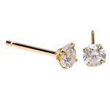 #5: nadi K18 ダイヤモンド 0.2ct スタッド ピアス ゴールド 18K Gold 0.2ct Diamond stud earrings 【4本爪タイプ】
