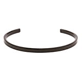 #3: ジナブリング (JINA BRING) バングル サージカルステンレス316L カラフル全6色 ノンアレルギー 鏡面 平バングル ブラック