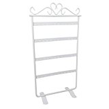 #9: スマイルミント(smile mint) ピアススタンド ディスプレイに最適 高さ30cm 12穴×4段 (ホワイト)