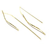 #2: OVER RAG 　 セクシーな大人ピアス　 カーブバーアメリカンピアス ピアス アメリカンピアス バーピアス　ロングピアス　レディース プレゼント ギフト パーティ プレゼント 大人　大人可愛い アクセサリー ジュエリー 上品　2016 (ゴールド)