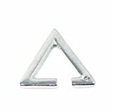 #5: 華奢 (穴要らない)三角イヤーカフ トライアンクルイヤーカフ 色四種類(ゴールド シルバー ホワイト ブラック) 三角イヤリング トライアンクルイヤリング (シルバー)