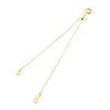 #10: お肌に優しいニッケルフリー 15cmスライドアジャスターチェーン　カラー：ゴールド (ad0004-G)