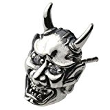 #10: 【セノーテ】 cenote e0336 【シルバーアクセサリー】 和柄 般若ピアス ホワイトジルコニア