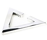 #4: 「silverKYASYA」シルバー925素材 三角イヤーカフ シルバー925 トライアングルイヤーカフ 穴不要 片耳