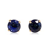 #10: nadi K18 サファイア 0.2ct スタッド ゴールド 4本爪 ピアス