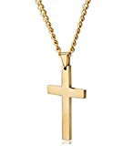 #1: 【正規品】クロスネックレス メンズ ファッション 十字架 ペンダント (GOLD（金）)