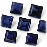 #2: （スクエア３．７mm前後）<br>ブルーサファイアのリーズナブル・ルースストーン