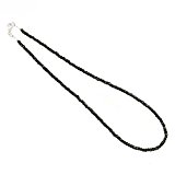 #9: ジナブリング (JINA BRING) ブラックスピネルネックレス シルバー925 blackspinel 天然石 パワーストーン ネックレス チェーン メンズ レディース 45cm ブラックスピネル