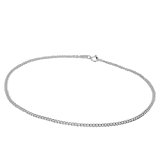 #5: 新宿銀の蔵 カット喜平チェーン シルバー925 メンズアンクレット 約24cm人気