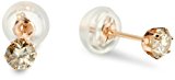 #8: [ディーコレクション] D-COLLECTION K18ピンクゴールドダイヤモンドピアス 0.3ct【専用BOX付】 DVTFN30PGD
