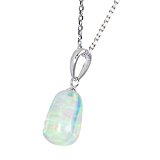 #7: [キョウセラジュエリー] kyocera jewelry SVクレサンベールウォーターオパールペンダント(さざれ石) BPDW7989