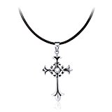 #9: J.Rosée【露の玉】メンズネックレス　レディースアクセサリー ユニセックスクロス シルバー925 ジルコン “神の宣告” ペンダント ロープ チャーム プレゼント