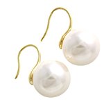 #3: [ヴァンテーヌ] VINGTAINE パール フック 14mm 大粒 ピアス P14-25-G ゴールド