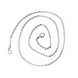 #6: 【ノーブランド品】20「ステンレスチェーンネックレスDIYのクラフトW /ロブスタークラスプ – シルバー