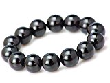 #5: 【京珠堂】AAA 大玉 黒瑪瑙 オニキス 14mm 天然石 ブレスレット