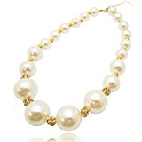 #9: [メルキュート] Merqute パール ネックレス ビジュー 大粒 レディース M-018