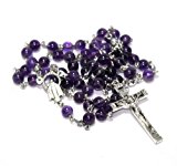 #1: （テヅクリロザリオヤ） 手作りロザリオ屋アメジスト（紫水晶）のロザリオ (C-4／CP-3)