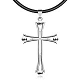 #6: J.Rosée メンズ＆レディース ネックレス シルバー ユニセックスクロス“いのちを守る” 十字架型 シンプル 長さ：45CM精美ギフトセット プレゼント
