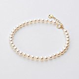 #5: 4.0mm ベビーパール ・ ブレスレット K18YG [ギフトラッピング済み]