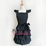 #4: （ミワトモ）MIWATOMO 　水玉 ドット フリル エプロン ドレス おしゃれ 上品 高級 ギフト かわいい 料理教室 結婚お祝い