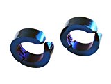 #3: ２個セット シンプル　イヤーカフ　フェイクピアス　両耳用 メンズ (ブルー)
