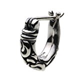 #7: 【セノーテ】 cenote e0479 【シルバーアクセサリー】 スクロールフープピアス