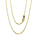 #1: K14/14金 イエローゴールド ツイスト ネックレスチェーン 40cm