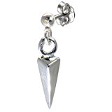 #10: 新宿銀の蔵 くさび チャーム シルバー925 スタッズピアス (1P) 人気 メンズ