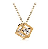 #5: [ランズジャパン]LANDS Japan ／ ジュエリーボックス モチーフ 極細チェーン ネックレス ／ 2colors レディース お手入れ用オリジナルクロス付き (GOLD)