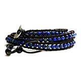 #1: nadi ラピスラズリ 3連巻 ラップブレスレット