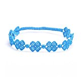 #10: (クルチアーニ) Cruciani ブレスレット クローバー ブルー【70097】