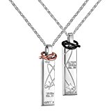 #7: ペアネックレス カップル アルタイル 星 刻印 ステンレス 2個セットペンダントStarcock (カップル)