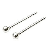 #8: シルバーピアス シャカ球ピアス2mm　シルバーボールピアス(a-1-1)シンプル一粒ピアス