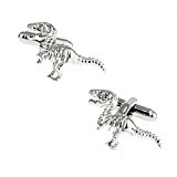 #7: 【ノーブランド品】メンズ　カフスボタン 贈り物　カフリンクス　ギフト メンズ ティラノサウルス型　T-rex型