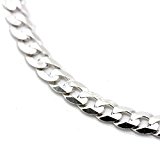 #5: シルバーワン(Silver1) si 喜平 ネックレス[純銀 6面カット 幅5mm]50cm 強化クリップ イタリアン シルバー925 メンズ