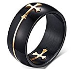 #7: ZAKAKA 指輪メンズ ステンレス ファッション アクセサリー 銀 (ピンクゴールド, 23)