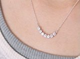 #7: ラインストーンペンダント　ネックレス　上品なデザイン　レディースアクセサリー　AC-025