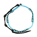 #4: ジナブリング (JINA BRING) アンクレット シングル ラップ 編み込み アンクレット メンズ レディース ペア にも　Type:A