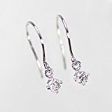 #10: 【KASHIMA】プラチナ900 0.15ct ダイヤモンド 一粒石 アメリカン フック ピアス