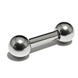 #10: [モンスターキッズ]MONSTER KIDS スタンダードストレートバーベル 14G(1.6mm)/6mm/ボール4mm/1個 ボディピアス BPBB-14G0604