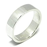 #6: 新宿銀の蔵 5mm幅 プレーン 平打ち シルバー 925 リング 7～29号 (13号) レディースリング 人気 シンプル おしゃれ 指輪 レディース